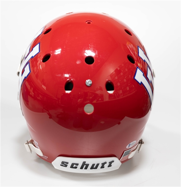 Andre Ware Autographed/Signed Full Size University of Houston Schutt Replica Helmet - Beckett/BAS Witnessed Sticker of Authenticity!