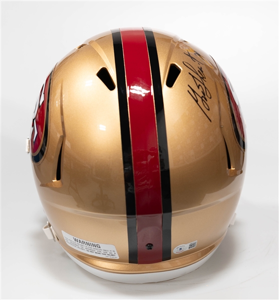 Garrison Hearst Autographed/Signed Full Size San Francisco 49ers Riddell Replica Helmet Beckett/BAS Witnessed Sticker of Authenticity!