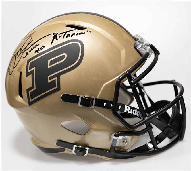 Mike Alstott Autographed/Signed Full Size Purdue Boiler Makers Riddell Replica Helmet - Beckett/BAS Witnessed Sticker of Authenticity!