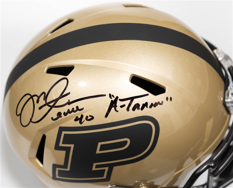 Mike Alstott Autographed/Signed Full Size Purdue Boiler Makers Riddell Replica Helmet - Beckett/BAS Witnessed Sticker of Authenticity!