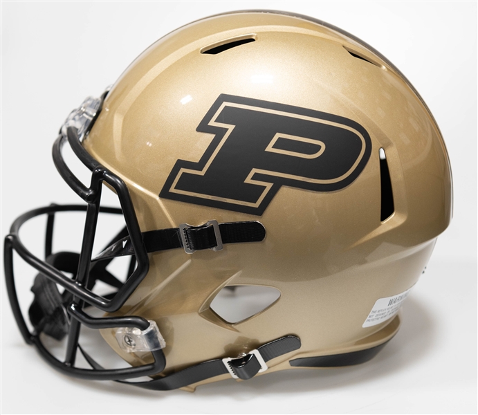 Mike Alstott Autographed/Signed Full Size Purdue Boiler Makers Riddell Replica Helmet - Beckett/BAS Witnessed Sticker of Authenticity!