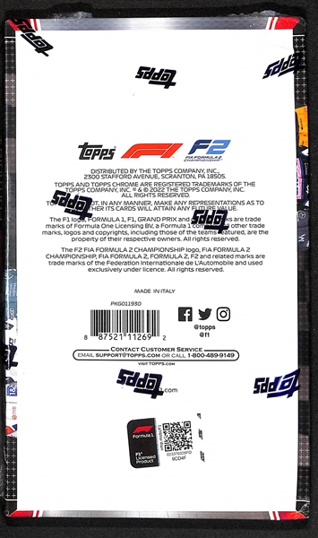 2022 Topps Chrome Formula 1 (F1) Racing Hobby Lite Box