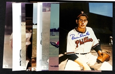 Lot of (9) 1950s Phillies Signed 8x10 Photos including (2) Robin Roberts, Ganny Hamner, Dal Ennis, and more (Beckett BAS Reviewed)