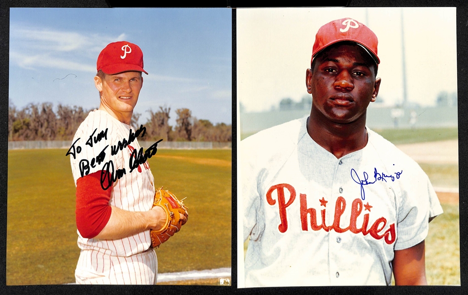 Lot of (11) 1950s-1960s Phillies Signed 8x10 Photos including Robin Roberts, Jim Bunning, Johnny Callison, and more (Beckett BAS Reviewed)