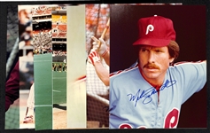Lot of (7) 1980 World Series Phillies Signed 8x10 Photos including (3) Pete Rose, Steve Carlton, (3) Mike Schmidt (Beckett BAS Reviewed)