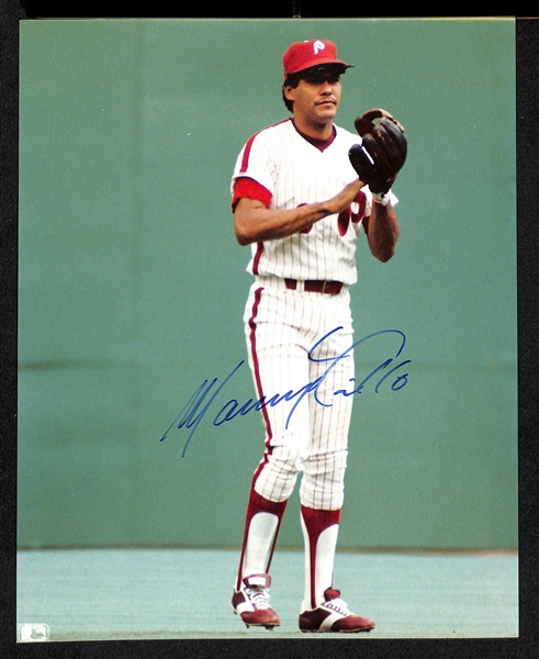 Lot of (27) 1980s Phillies Signed 8x10 Photos including Pete Rose, Steve Carlton, Mike Schmidt, Darren Daulton, and more (Beckett BAS Reviewed)