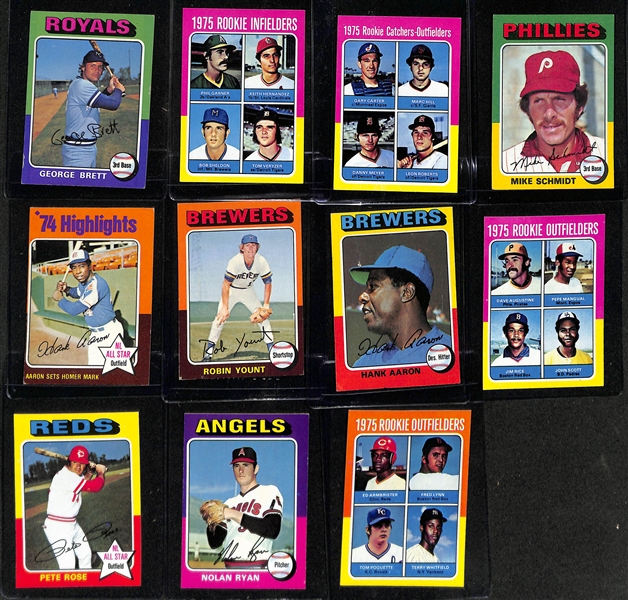 1975 Topps Baseball Complete Set with George Brett Rookie Card