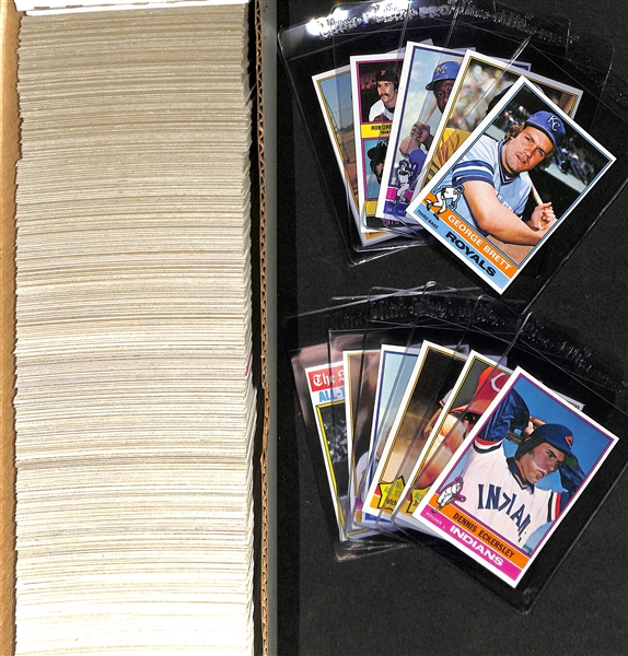 1976 Topps Baseball Complete Set with Dennis Eckersley Rookie Card