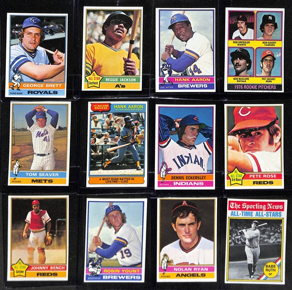 1976 Topps Baseball Complete Set with Dennis Eckersley Rookie Card