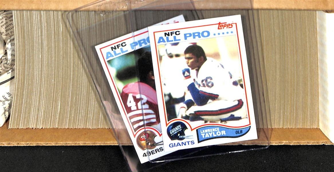 1982 Topps Football Complete Set with Taylor and Lott Rookie Cards