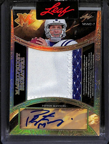 2023 Leaf Magnificence Peyton Manning and John Elway Dual Patch Autograph 1/1