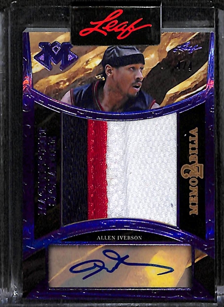 2023 Leaf Magnificence Allen Iverson/Stephon Marbury Dual Patch Autograph (#/4)