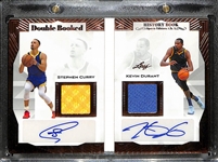 2023 Leaf History Book Stephen Curry/Kevin Durant Dual Patch Autograph (#/25)