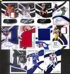 Lot of (11) 2023 Immaculate Football Cards including Chad Johnson Eye Black Jersey Autograph (#/49), Tony Boselli Eye Black Autograph (#/49), Derek Carr Eye Black Autograph (#/49), and more