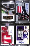 Lot of (4) Football Rookie Autographs- 2023 Immaculate Michael Mayer Eye Black Patch (#/25), 2022 Immaculate Bailey Zappe Patch (#/18), 2020 Immaculate Collegiate Chase Young Patch (#/49), 2020...