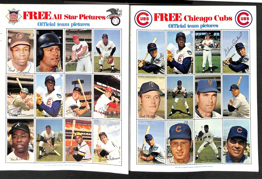 Lot of 1971 DELL Today's Baseball 24 Team Albums, All Star and All Time Greats Albums