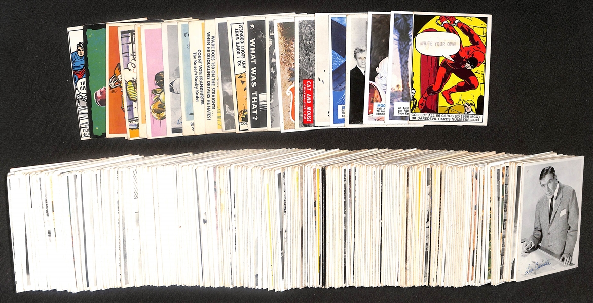 Lot of (200+) Vintage 1960s Non-Sports Cards including 1966 Marvel, 1965 Man From Uncle, 1965 War Bulletin, and 1967 Planet of the Apes