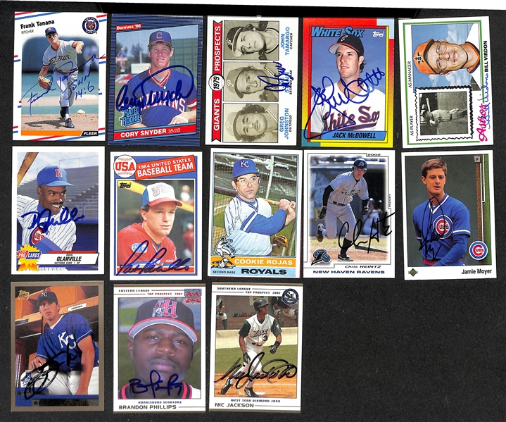 Lot of (700+) Signed Baseball Cards including Cliff Lee, Al Downing, Sparky Anderson, (2) Mark Fidrych, and more (Beckett BAS Reviewed)