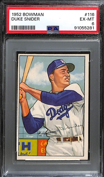 1952 Bowman Duke Snider #116 PSA 6