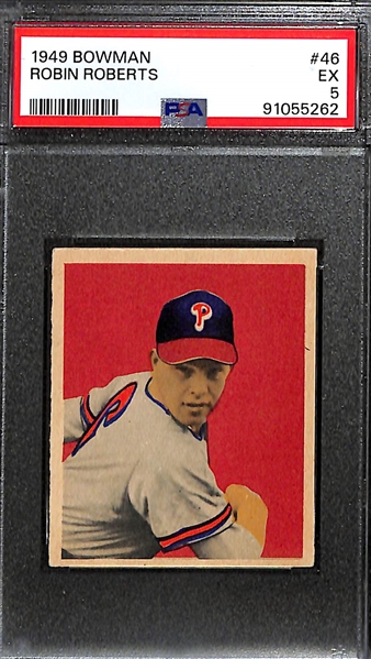 1949 Bowman Robin Roberts #46 PSA 5