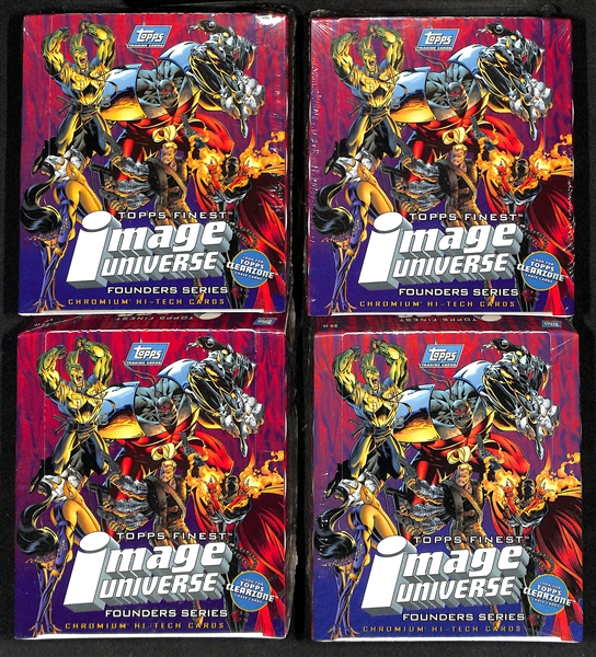 Lot of (7) 1995 Topps Finest Image Universe Founders Series Sealed Boxes