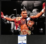 Mike Tyson Signed 11"x 14" Photograph with Beckett Certificate