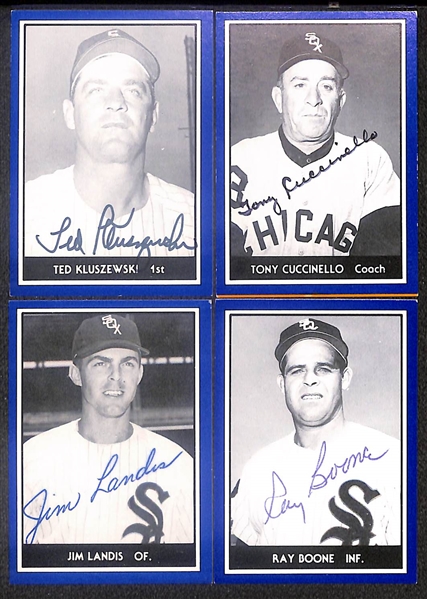 Lot of (15) Signed 1981 TCMA 1959 White Sox Cards inc. Ted Kluszewski, Tony Cuccinello, Jim Landis, Ray Boone, Truk Lown, + (Beckett BAS Reviewed)