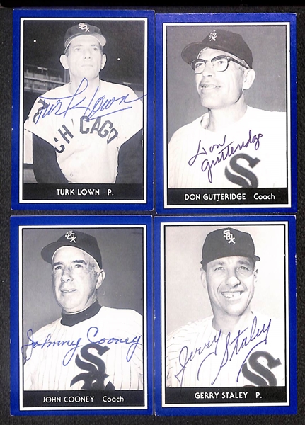 Lot of (15) Signed 1981 TCMA 1959 White Sox Cards inc. Ted Kluszewski, Tony Cuccinello, Jim Landis, Ray Boone, Truk Lown, + (Beckett BAS Reviewed)