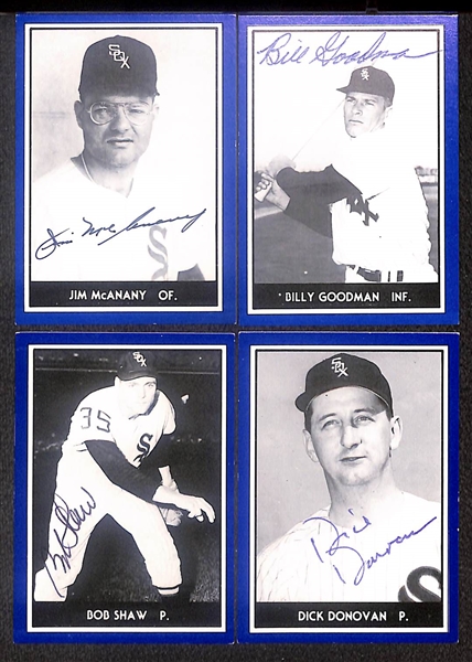 Lot of (15) Signed 1981 TCMA 1959 White Sox Cards inc. Ted Kluszewski, Tony Cuccinello, Jim Landis, Ray Boone, Truk Lown, + (Beckett BAS Reviewed)