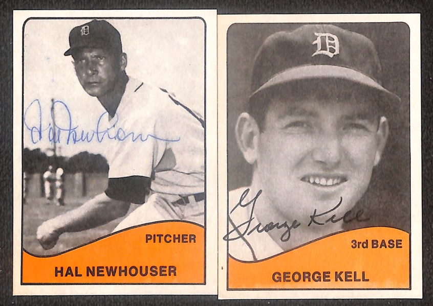 Lot of (10) Signed 1979 TCMA All Time Tigers- Hank Greenberg, Charlie Gehringer, Al Kaline, Billy Rogell, Hal Newhouser, George Kell + (4) Henry Bonura Chicagos Greats (Beckett BAS Reviewed)