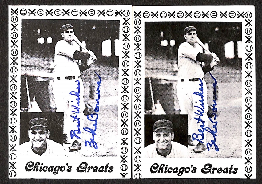 Lot of (10) Signed 1979 TCMA All Time Tigers- Hank Greenberg, Charlie Gehringer, Al Kaline, Billy Rogell, Hal Newhouser, George Kell + (4) Henry Bonura Chicagos Greats (Beckett BAS Reviewed)