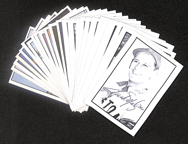 Lot of (24) Signed 1970s TCMA Cards inc. Frank Malzone, Johnny Pesky, Mel Parnell, Arnie Earley, Jerry Casale, + (Beckett BAS Reviewed)