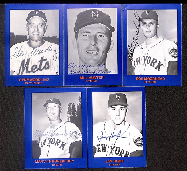 Lot of (29) Signed 1970s-1980s Old Timer Reprint Set Cards inc. Brooks Robinson, Bob Johnson, Larry Haney, Stu Miller, Hank Bauer, + (Beckett BAS Reviewed)