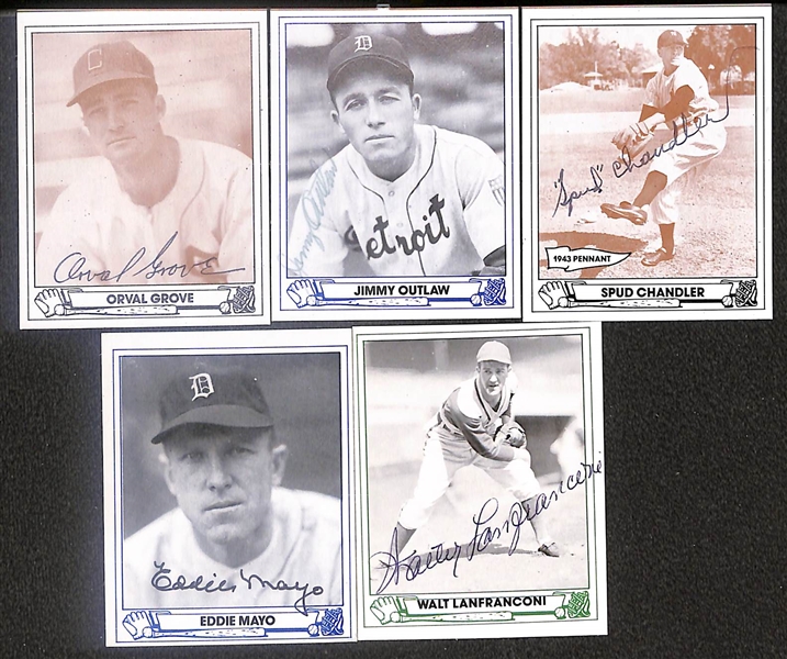 Lot of (41) Signed 1983 TCMA 1940s Playball Cards inc. Carl Hubbell, Luke Appling, Frank Crosetti, Johnny Mize, Mike Kreevich, + (Beckett BAS Reviewed)