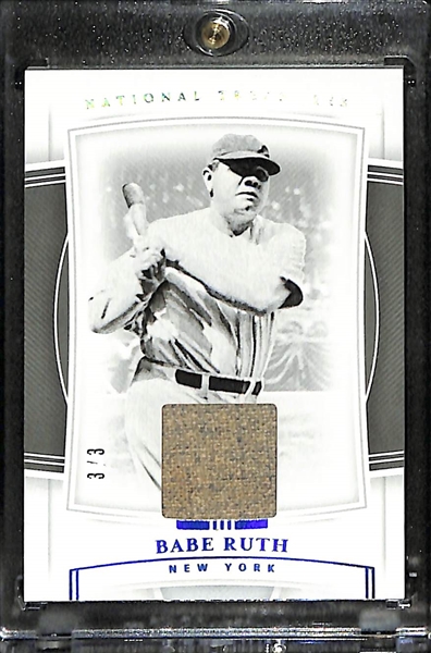 2020 National Treasures Babe Ruth Game Worn Jersey Patch (#/3)