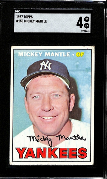 1967 Topps Mickey Mantle Graded SGC 4