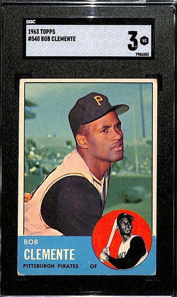 1963 Topps Bob Clemente Graded SGC 3