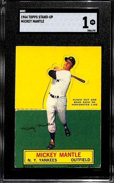 1964 Topps Stand-Up Mickey Mantle Graded SGC 1