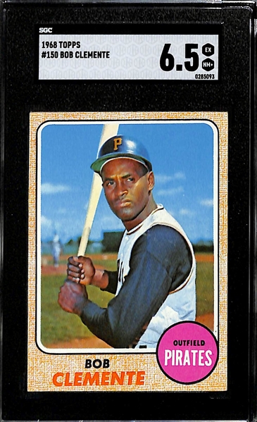 1968 Topps Bob Clemente Graded SGC 6.5