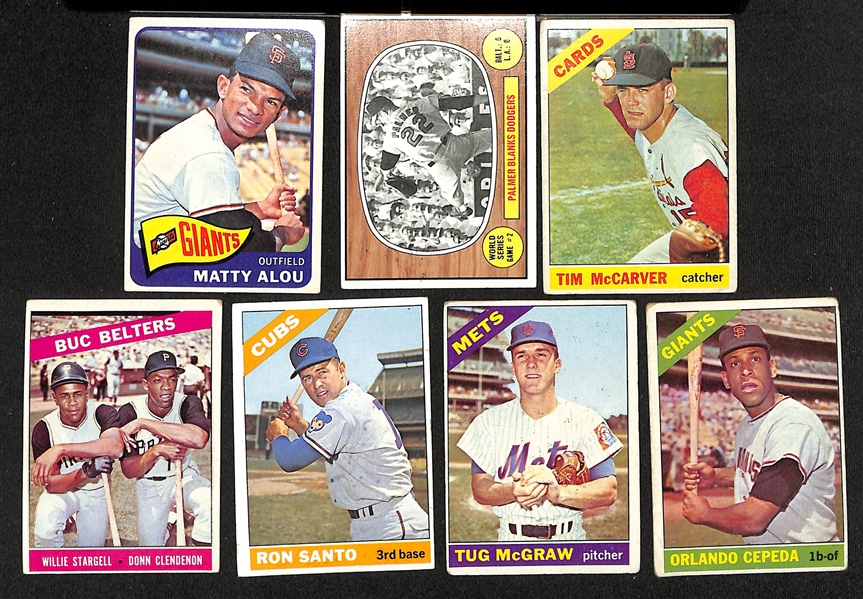 Lot of (300+) 1959-1970 Topps Cards inc. 1970 Willie Mays, 1968 Ed Matthews, (2) 1966 Ed Matthews, (2) 1967 Lou Brock, +