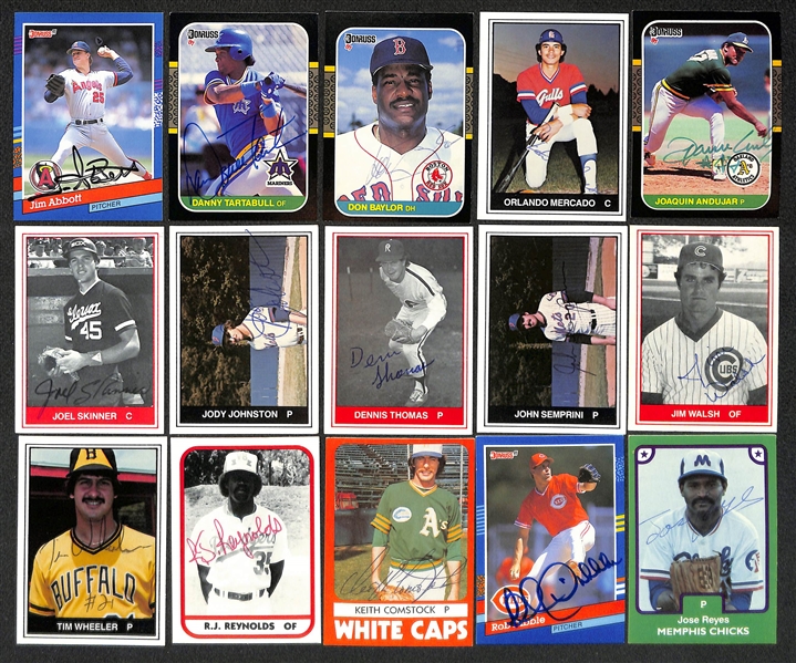 Lot of (700+) Signed Baseball Cards inc. Earl Weaver, Dave Righetti, Lou Whitaker, Ruben Sierra, + (Beckett BAS Reviewed)