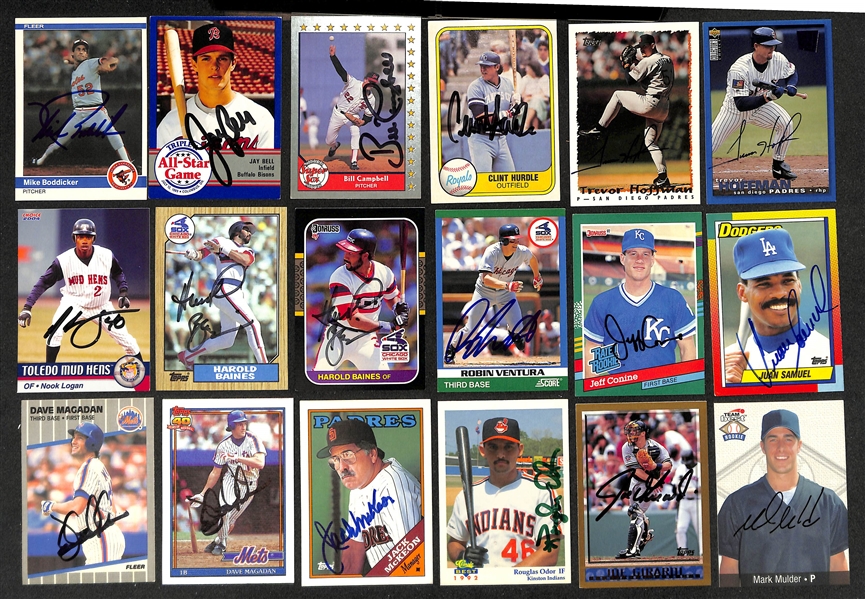 Lot of (700+) Signed Baseball Cards inc. Gaylord Perry, Bobby Thomson, Edgar Martinez, + (Beckett BAS Reviewed)