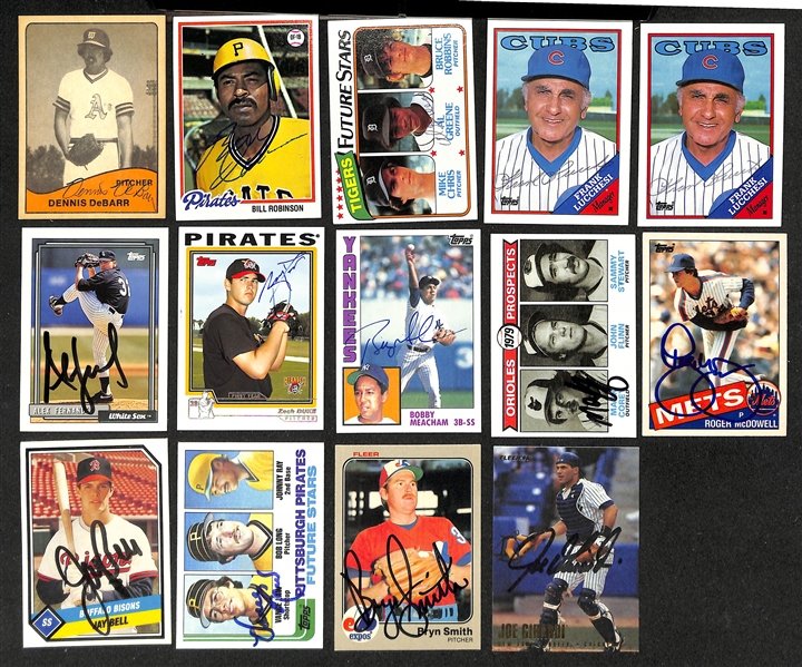 Lot of (700+) Signed Baseball Cards inc. Gaylord Perry, Bobby Thomson, Edgar Martinez, + (Beckett BAS Reviewed)