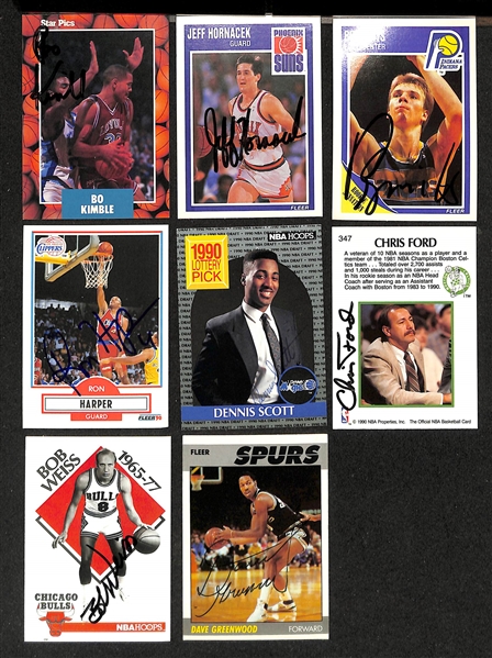 Lot of (70+) Signed Basketball Cards inc. (2) Steve Kerr, Steve Nash, + (Beckett BAS Reviewed)