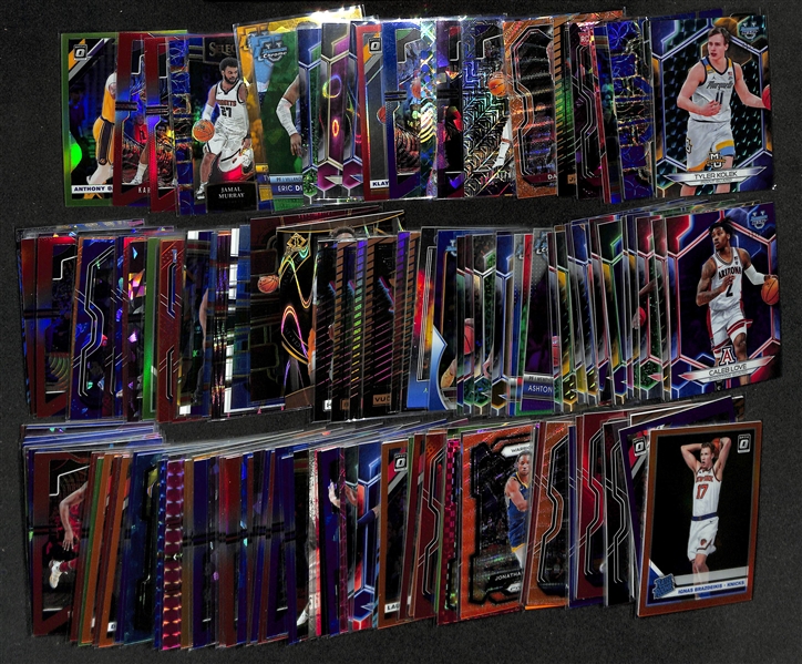 Lot of (170+) Serial Numbered Basketball Cards inc Tyler Kolek Rookie (#/15), Kevin Durant (#/35), Nikola Jokic (#/249), Devin Booker (#/249), Kawhi Leonard (#/75), +