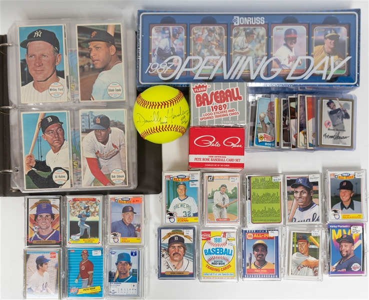 Lot of Baseball Cards, Sets, and items inc. (15+) Complete Insert and Promo Sets,(3) 1952 Topps Cards, (2) Autographs, + 