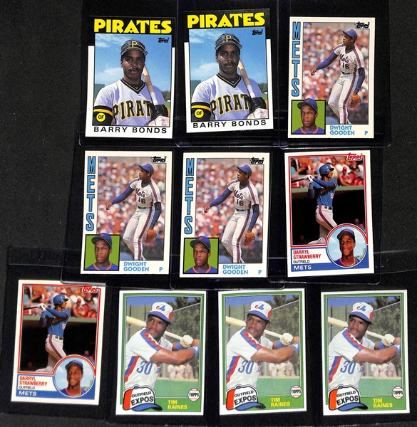 Lot of (30) Traded/Update Sets - Most Appear Complete (Rookies of (2) Ken Griffey Jr, (6) Barry Bonds, (3) Dwight Gooden, (2) Darryl Strawberry, (3) Tim Raines, + 