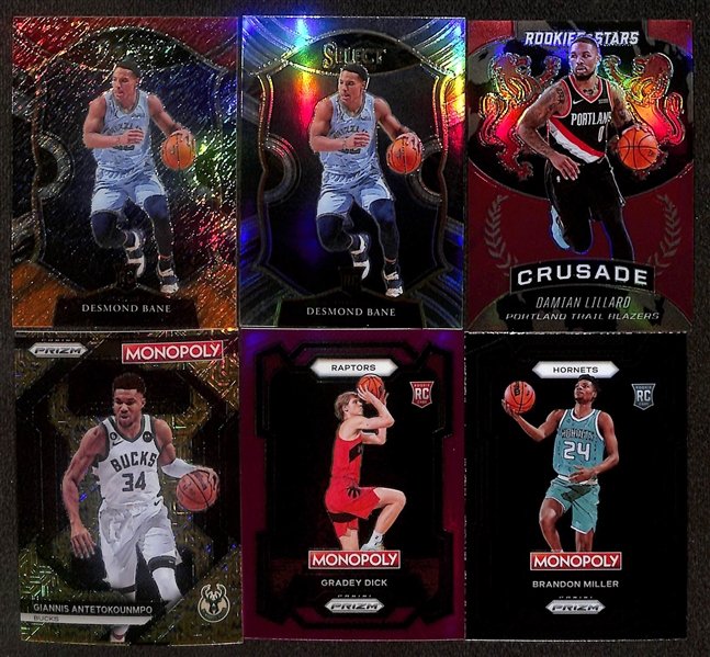 Lot of (400+) Basketball Cards inc Rookies, Inserts, Parallels, and more- Victor Wembanyama Monopoly Rookie, Optic Paolo Blanchero Holo Rookie, +