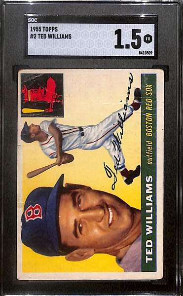 1955 Topps Ted Williams Graded SGC 1.5