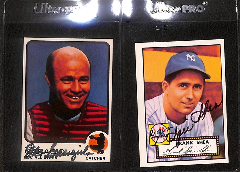 Lot of (29) Signed 1980s Baseball Cards inc. (2) Yogi Berra, (2) Carl Yastrzemski, Joe Garagiiola, Frank Shea, + (Beckett BAS Reviewed)